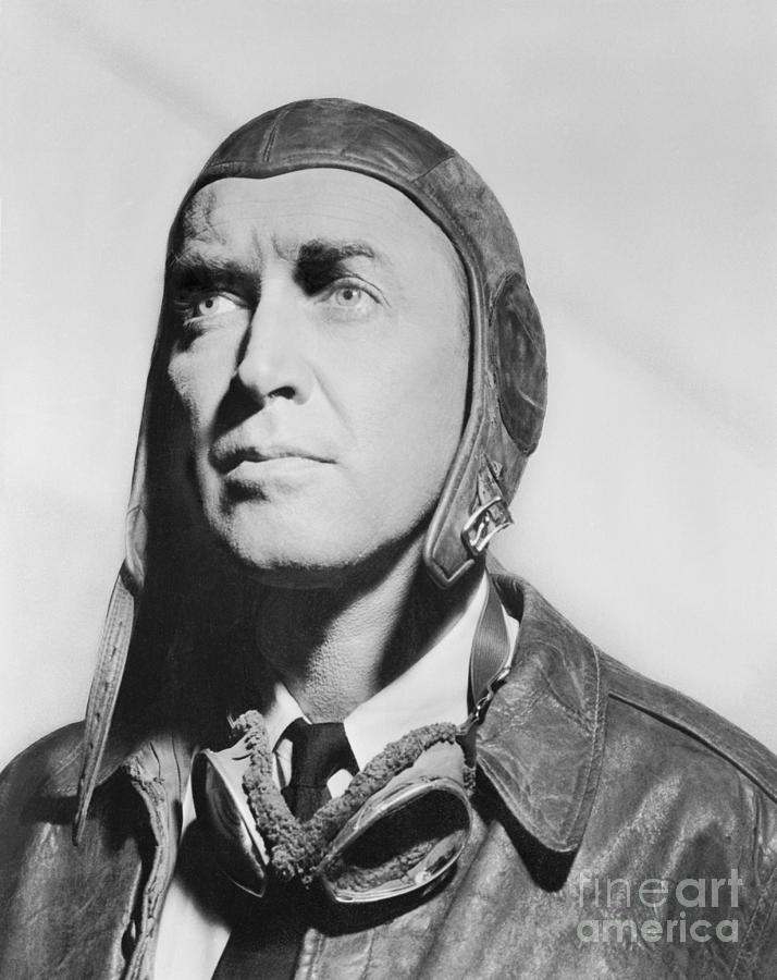 Jimmy Stewart Wearing Aviator Attire Photograph by Bettmann Jimmy Stewart Wearing Aviator Attire Photograph by Bettmann