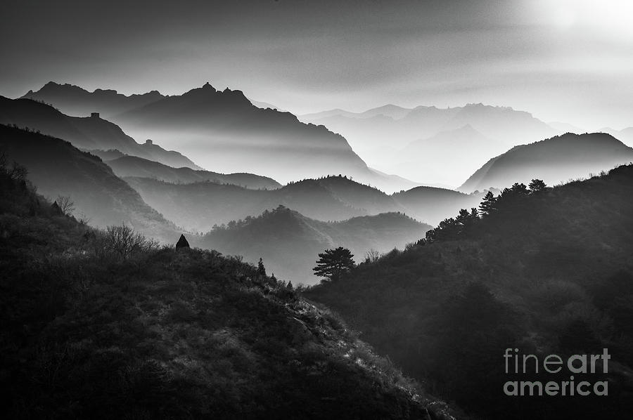Jinshanling Ridges Photograph by Inge Johnsson