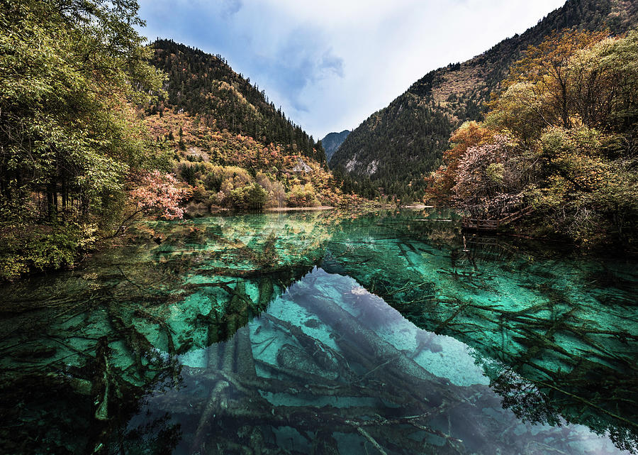 Jiuzhaighou National Park Photograph by Martin Puddy