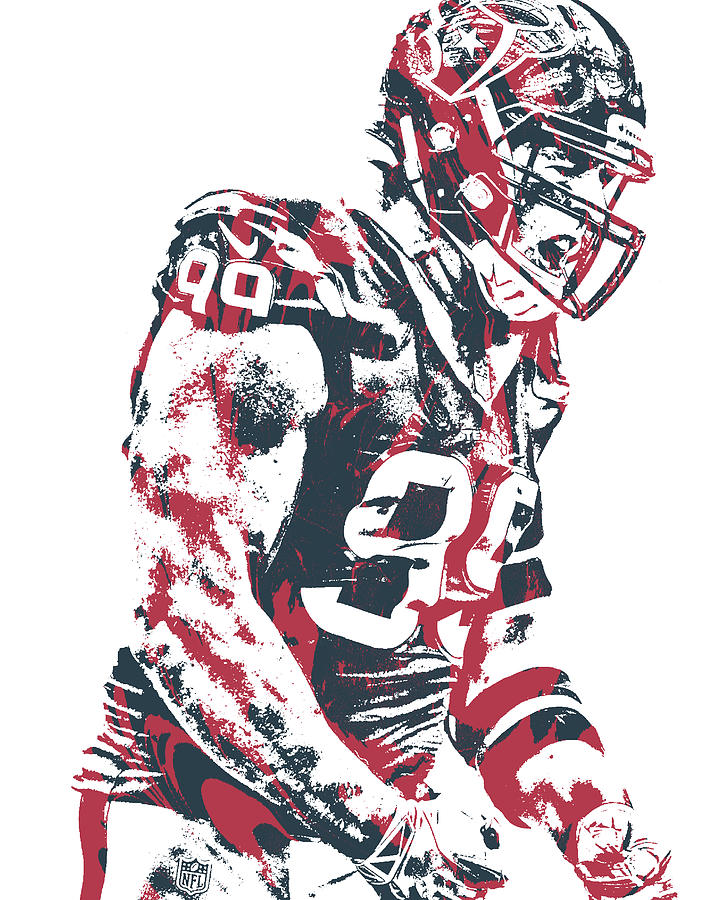 Jj Watt Houston Texans Pixel Art 80 Kids T-Shirt