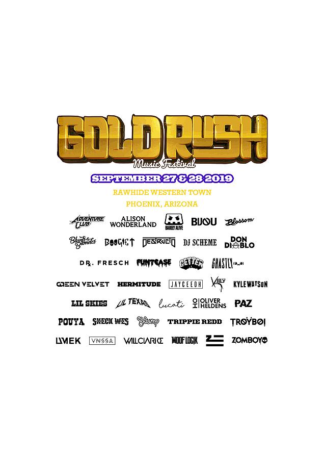 Jj01 Wall Art Gold Rush Lineup Festival Digital Art by Jacqueline