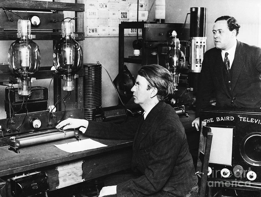 J.l. Baird Working With Tv Transmitters Photograph by Bettmann