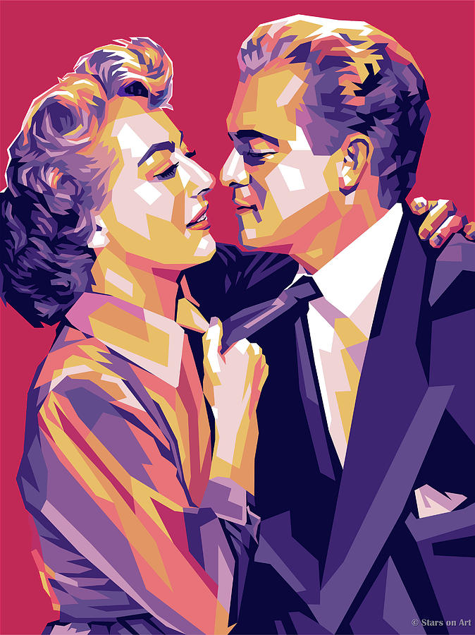 Joan Painting - Joan Crawford And Van Heflin by Stars on Art Joan Painting - Joan Crawford And Van Heflin by Stars on Art