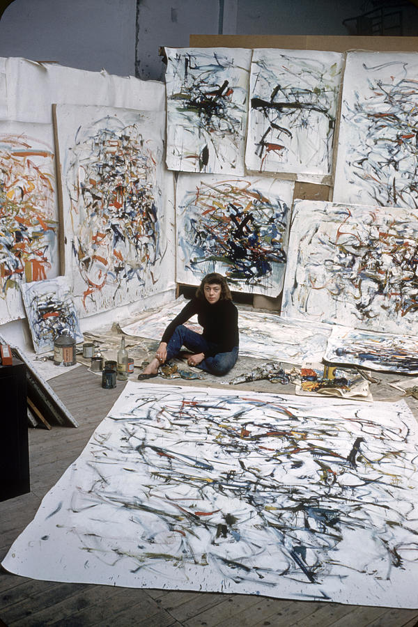 Portrait Photograph - Joan Mitchell by Loomis Dean