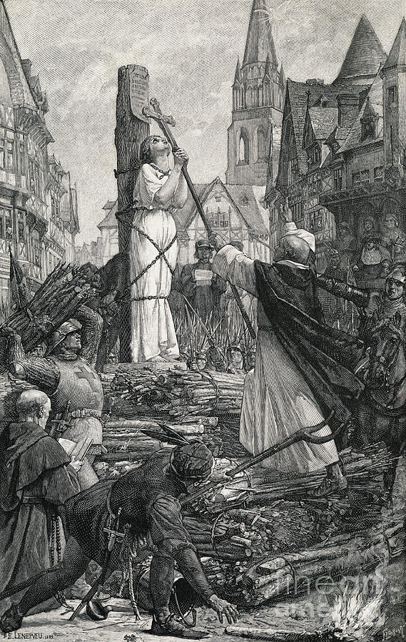 Joan Of Arc Awaiting Execution Photograph by Bettmann