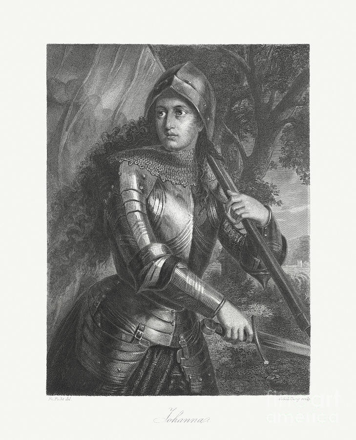 Joan Of Arc C.1412-1431 French National Digital Art by Zu 09