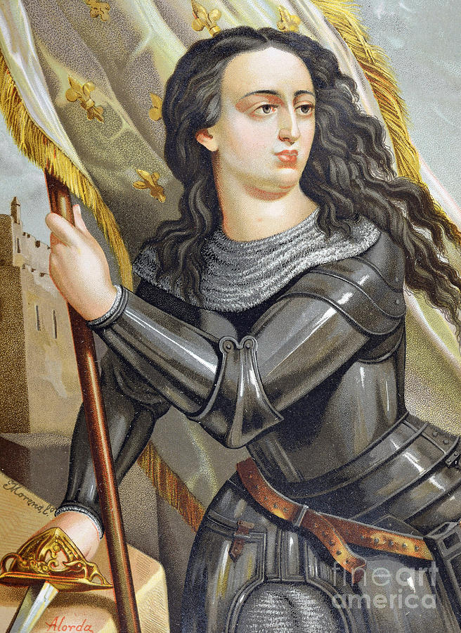 Portrait Painting - Joan Of Arc French Heroine During The Hundred Years War by Spanish School