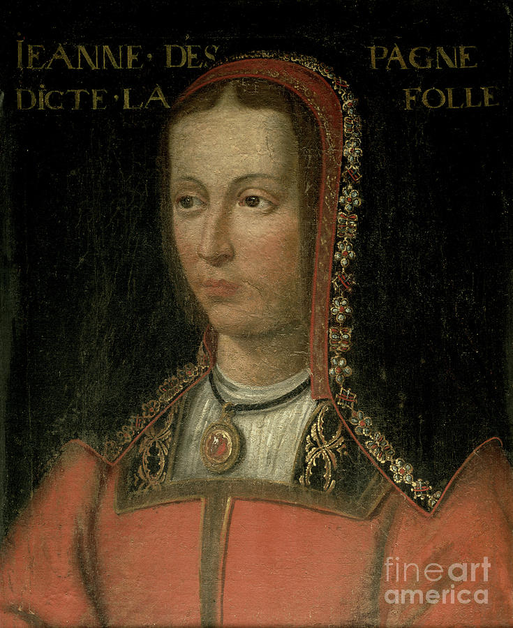Joanna, Queen Of Castile Painting by French School
