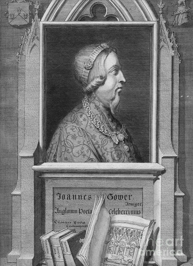 Joannes Gower Drawing by Print Collector