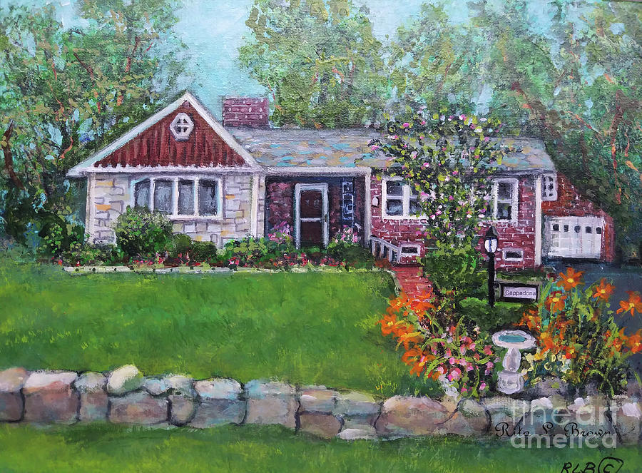 Joans Family Home Painting by Rita Brown