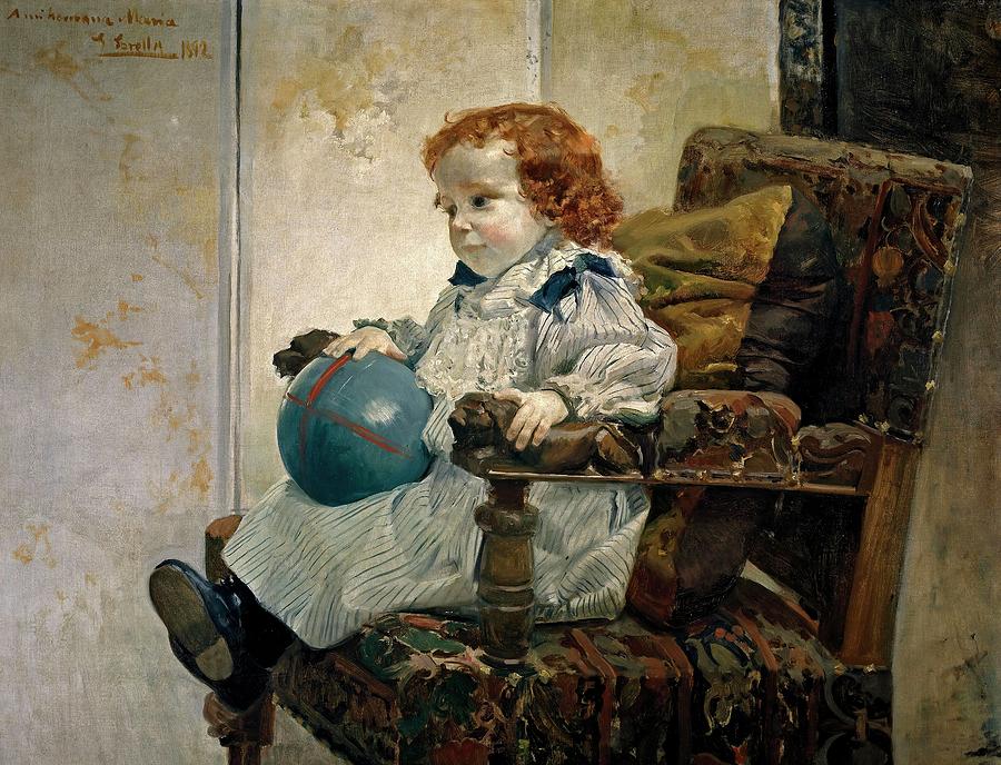 Joaquin Sorolla y Bastida / The Child Jaime Garcia Banus, 1892, Spanish School. Painting by Joaquin Sorolla -1863-1923-