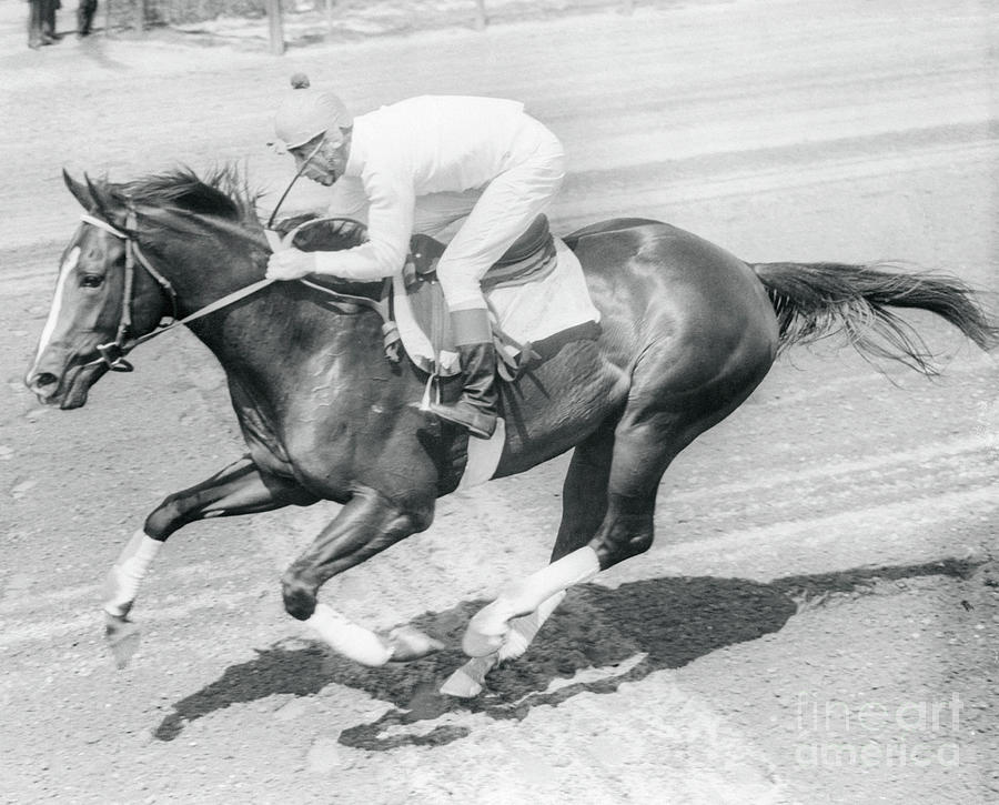 Jockey Eddie Arcaro Riding Race Horse Photograph by Bettmann Pixels