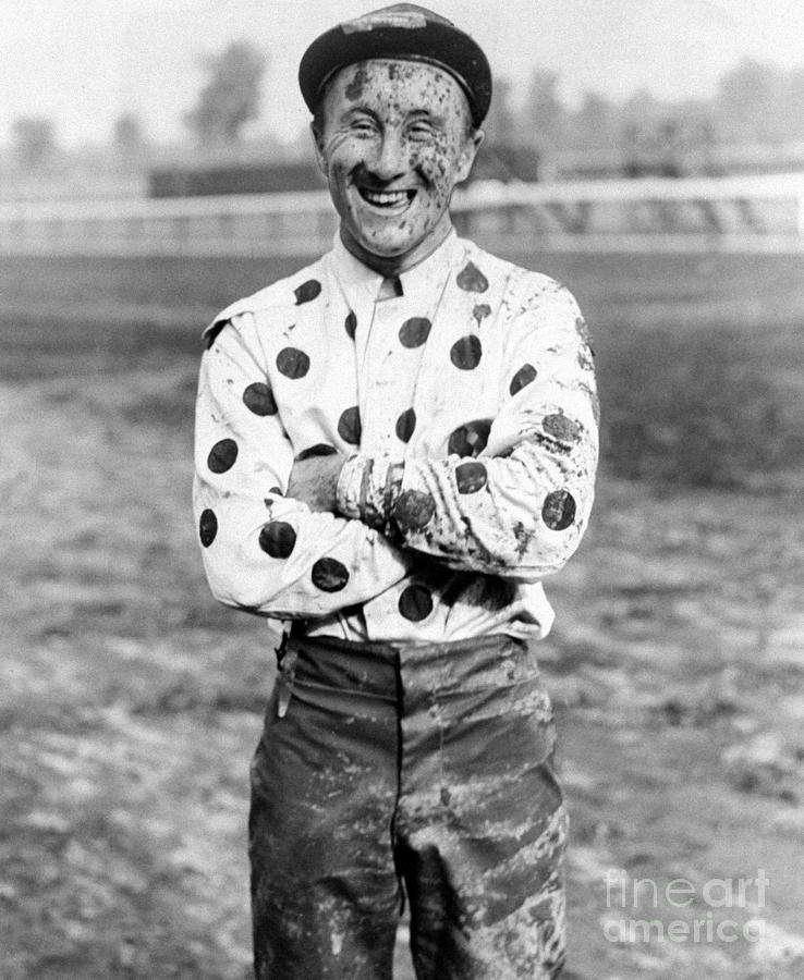 Jockey Jimmy Stout Is Covered With Mud Photograph by New York Daily News Archive