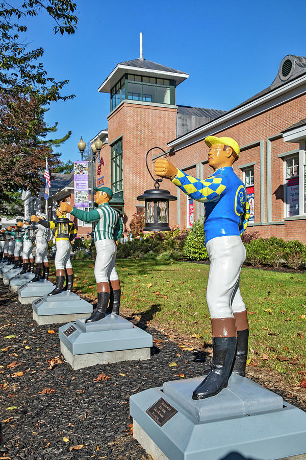 Jockey Statues, Saratoga Springs Ny Digital Art by Claudia Uripos