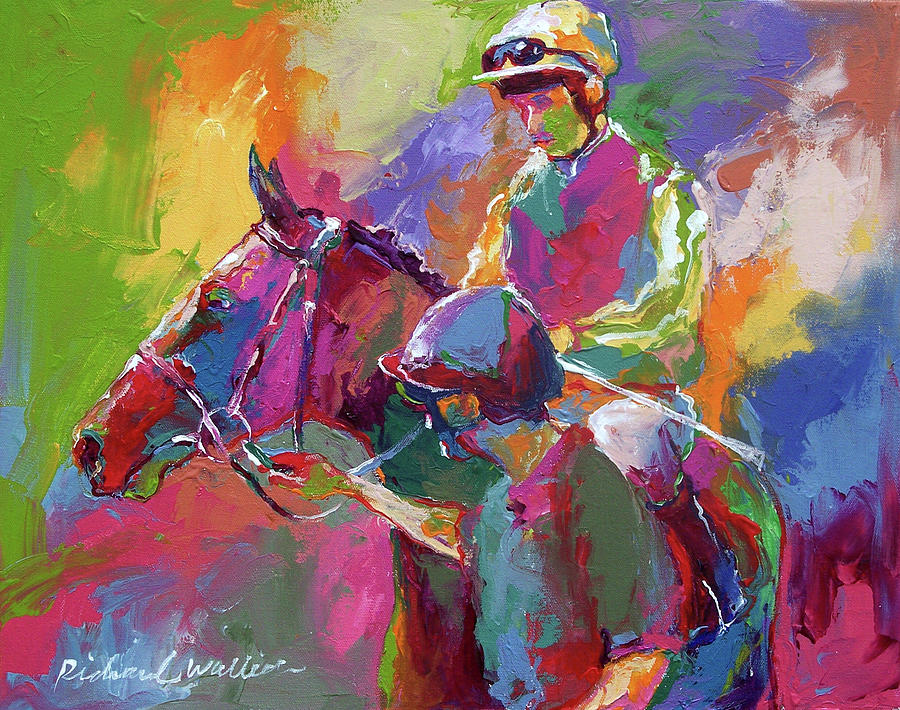 Jockeys Painting by Richard Wallich