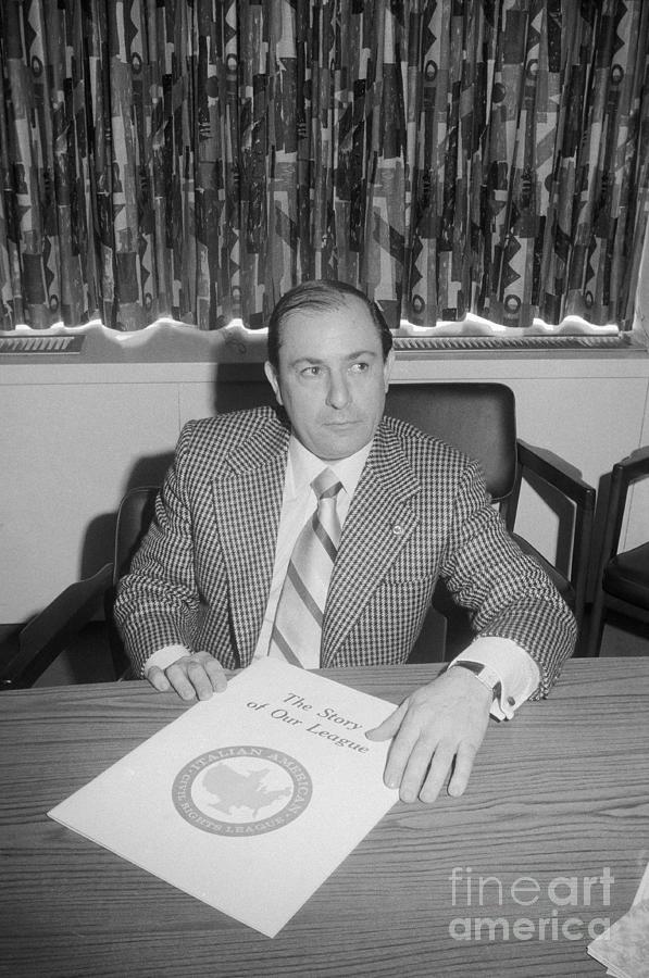 Joe Colombo Sitting Behind Desk Photograph by Bettmann
