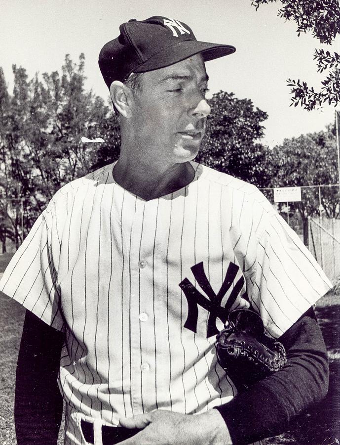 Joe Dimaggio Vintage Baseball Photograph by Photo File - Pixels