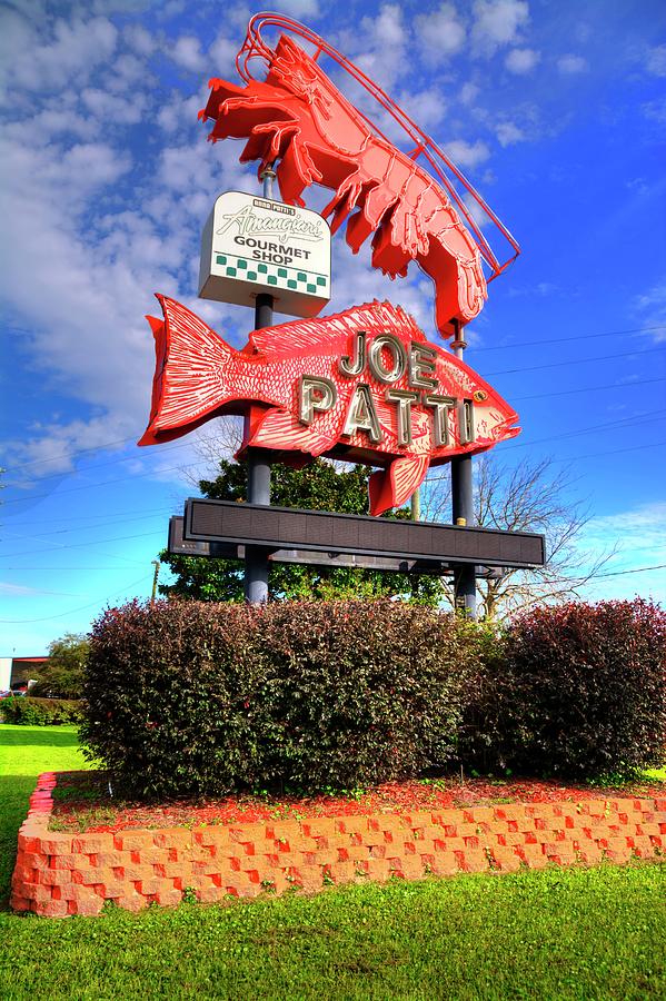 Sign Photograph - Joe Patti Seafood by Paul Lindner