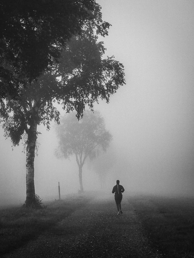 Jogging In The Morning Photograph by Renate Wasinger