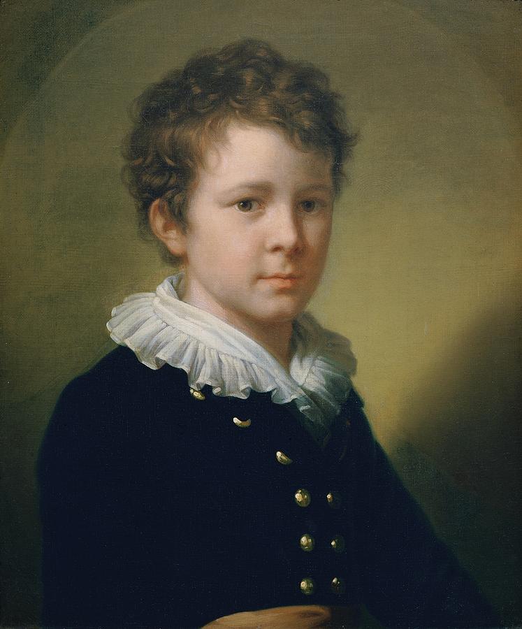Portrait Painting - Johann Baptist Lampi, Ein Enkel Des Kunstlers by Johann Baptist Lampi The Elder