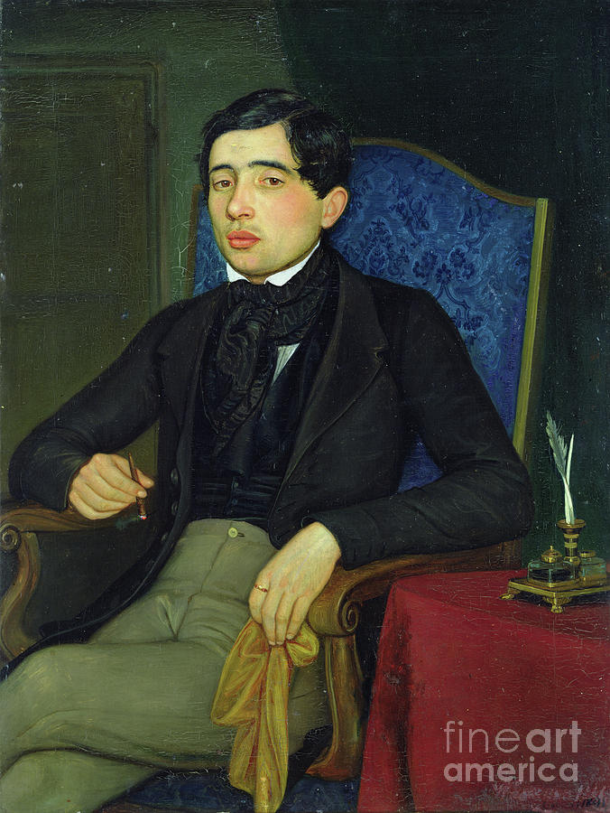 Johann Ringler Of Bozen, 1841 Painting by Rudolph Friedrich Wasmann
