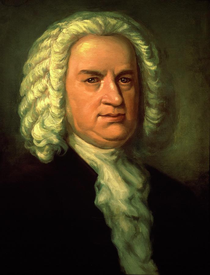 Johann Sebastian Bach, artist unknown, Oil on canvas. Painting by Album