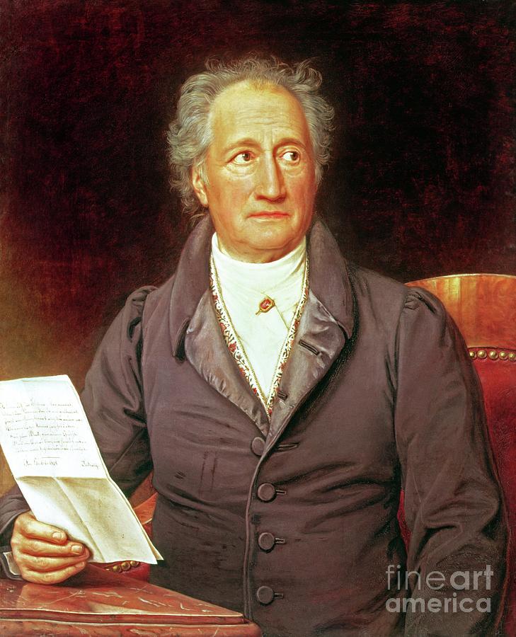 Johann Wolfgang Von Goethe, 1828 Painting by Joseph Carl Stieler