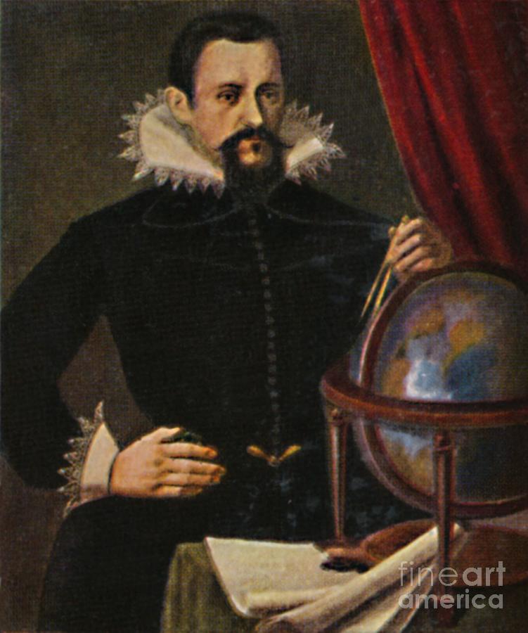 Johannes Kepler 1571-1630 Drawing by Print Collector