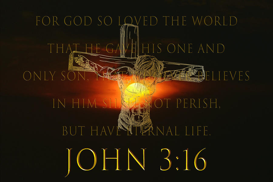 John 316 NIV Mixed Media by Rebel Christians Fine Art America