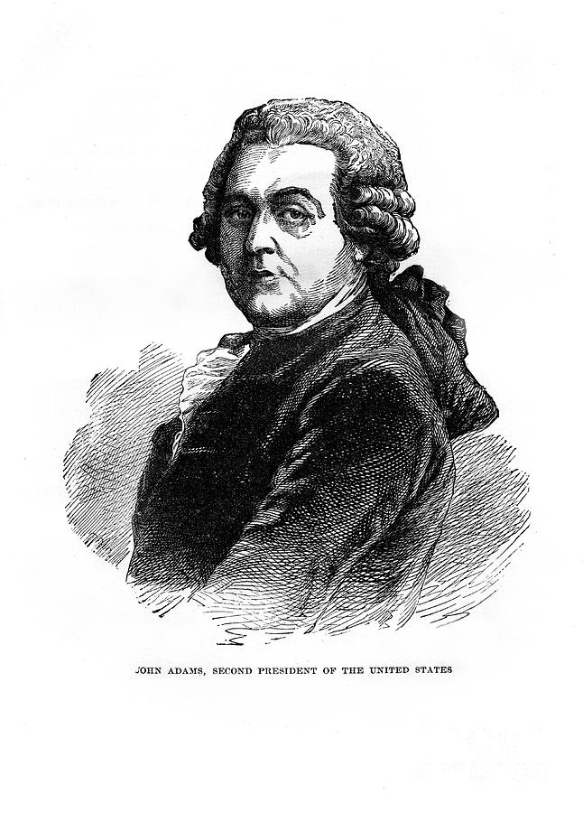 John Adams, The Second President Drawing by Print Collector