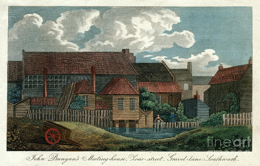 John Bunyans Meeting House Drawing by Print Collector
