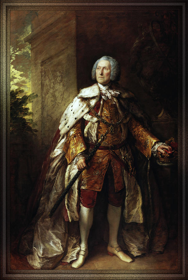 John Campbell, 4th Duke of Argyll by Thomas Gainsborough Painting by Rolando Burbon
