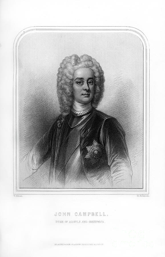 John Campbell, Duke Of Argyll Drawing by Print Collector