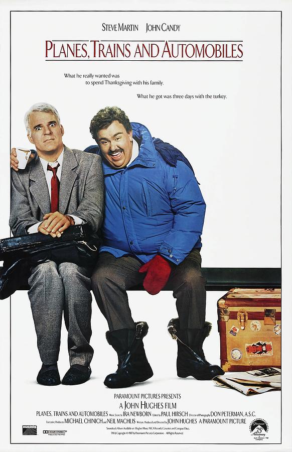 JOHN CANDY and STEVE MARTIN in PLANES, TRAINS and AUTOMOBILES -1987-. Photograph by Album