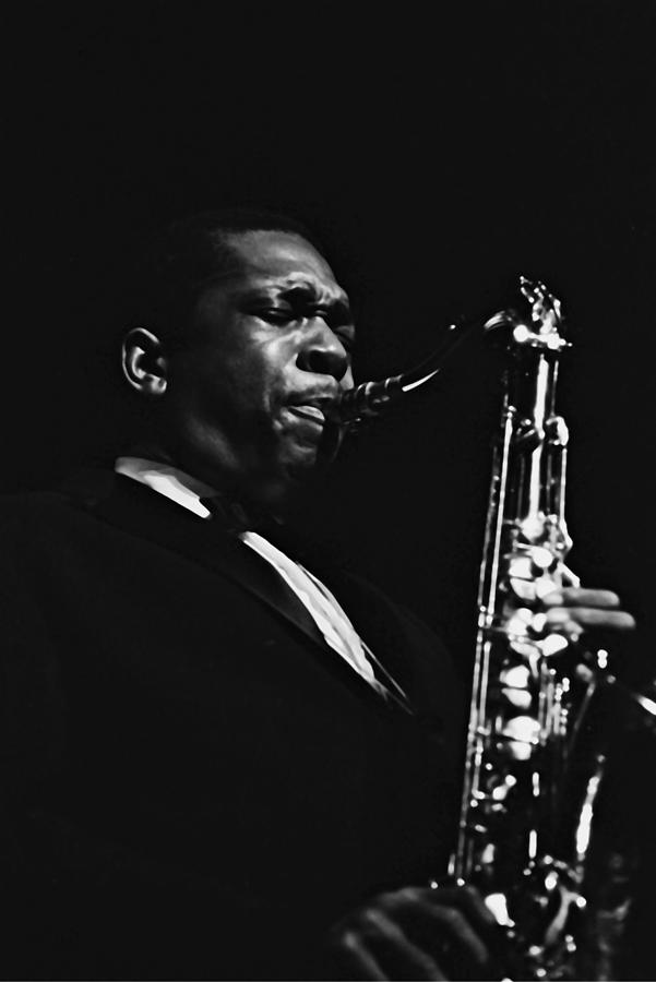 John Coltrane In Paris, France In 1960 - Photograph by Herve Gloaguen John Coltrane In Paris, France In 1960 - Photograph by Herve Gloaguen