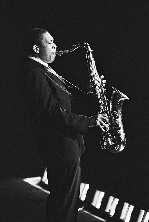 John Coltrane In Paris, France In 1963 - Photograph by Herve Gloaguen John Coltrane In Paris, France In 1963 - Photograph by Herve Gloaguen