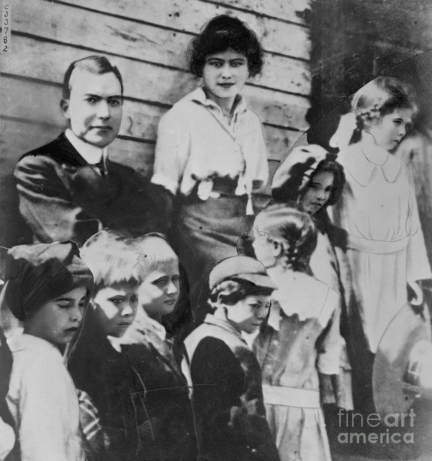 John D. Rockefeller Jr. Wearing Top Hat by Bettmann