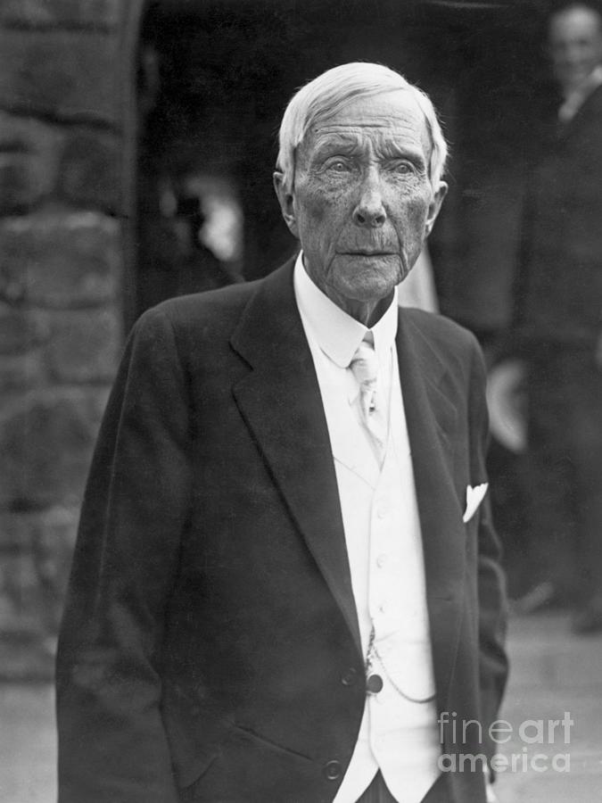 Elderly John D. Rockefeller by Bettmann