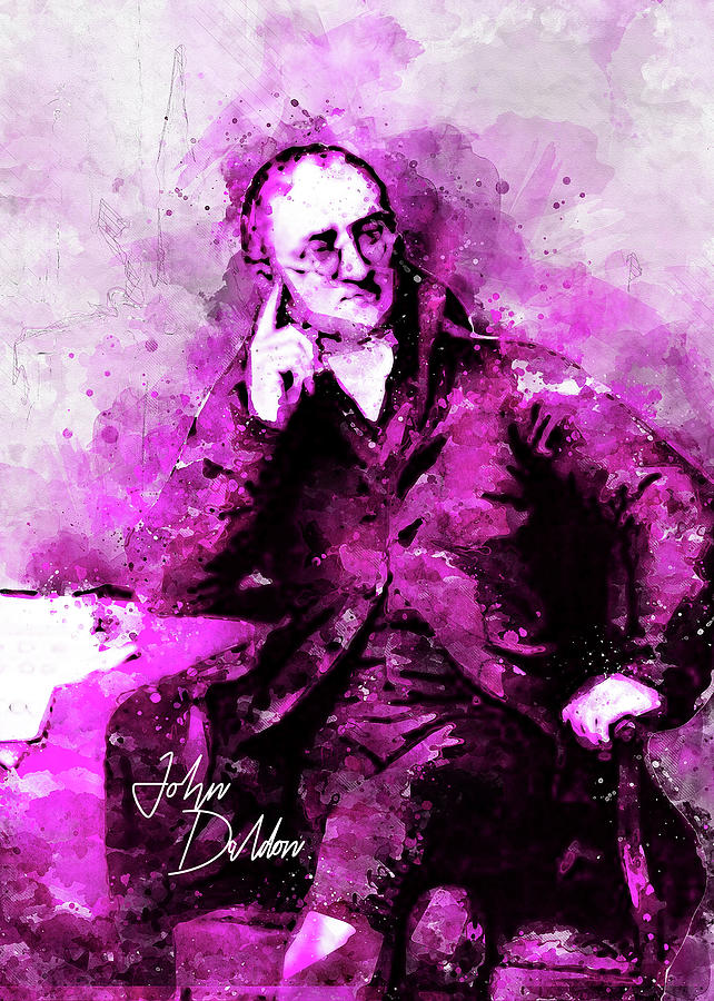 John Dalton Digital Art by Ahmad Taufiq - Fine Art America