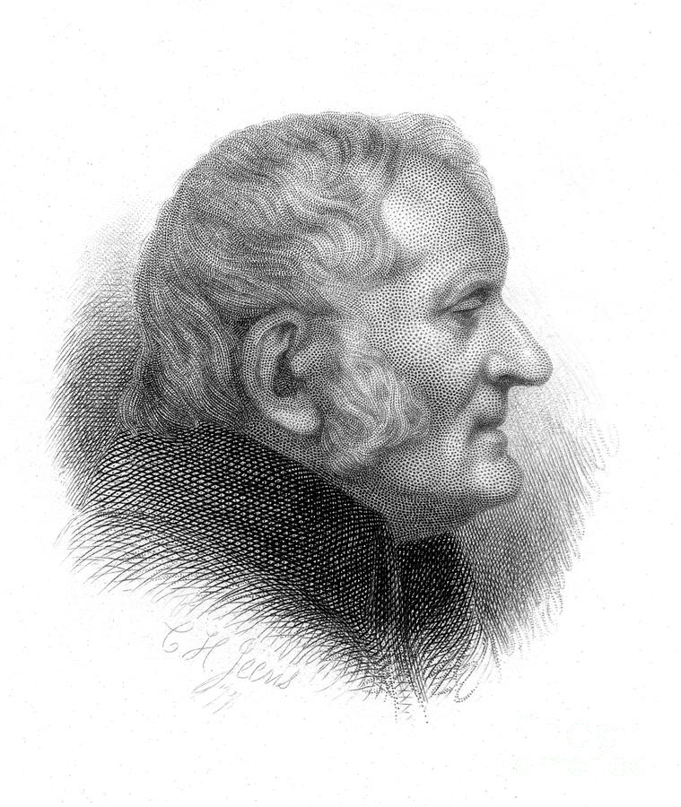 John Dalton, British Chemist, 19th Drawing by Print Collector