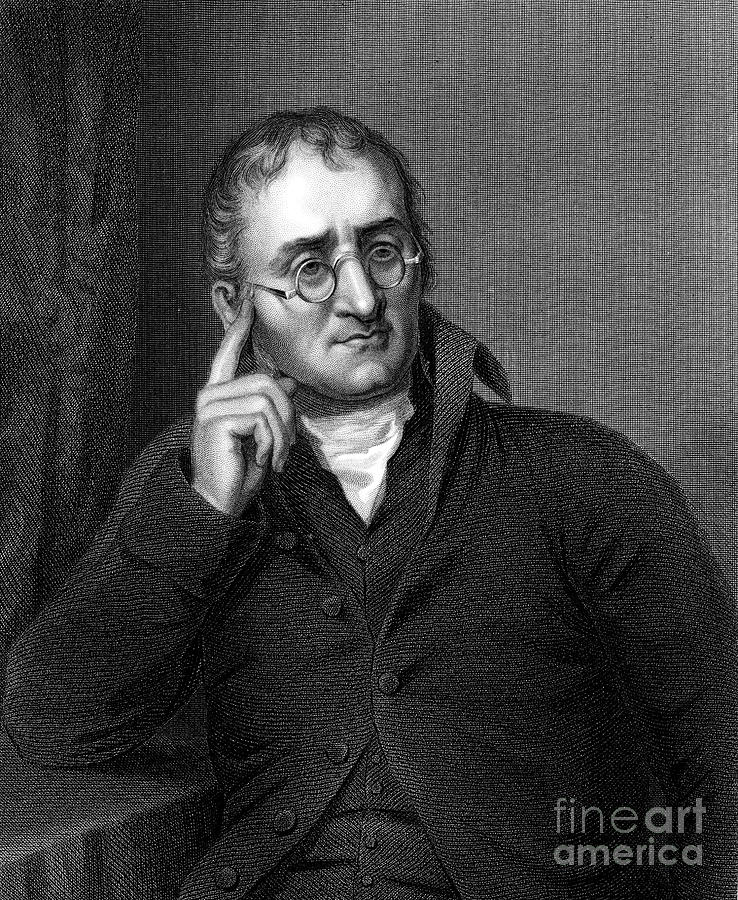 John Dalton, English Chemist, C1860 Drawing by Print Collector