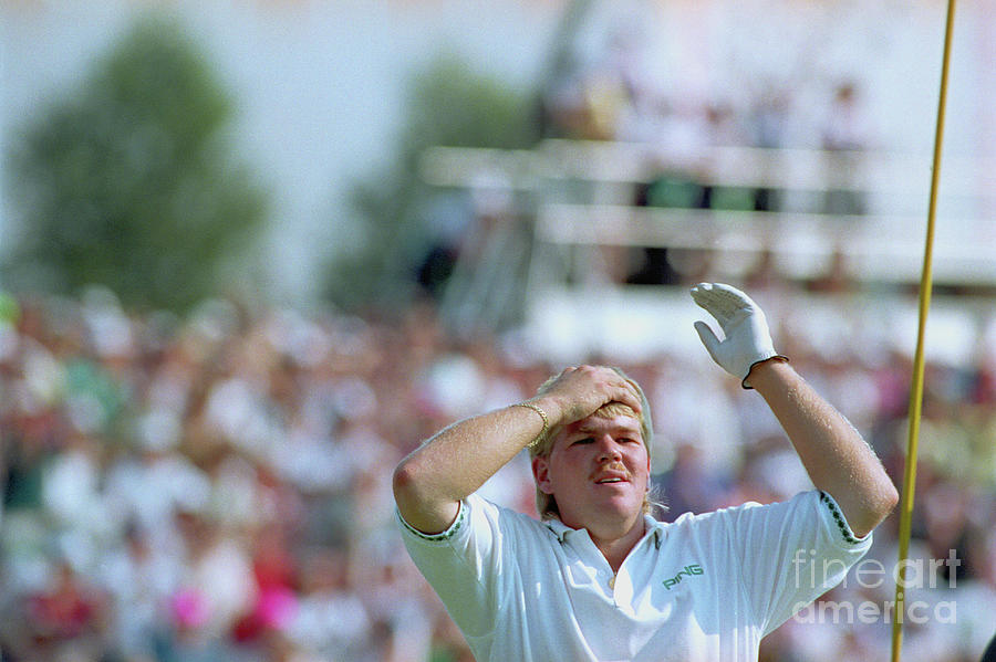 John Daly Lifting His Arms In The Air Photograph by Bettmann