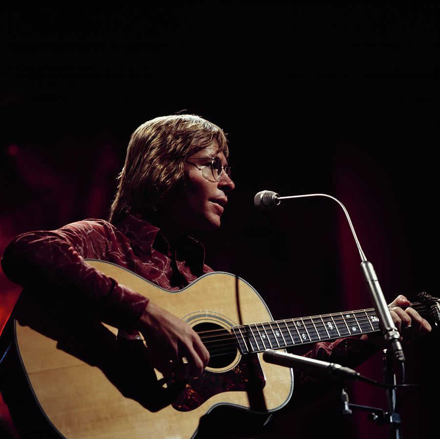 John Denver Performs On Tv Show Photograph by Tony Russell