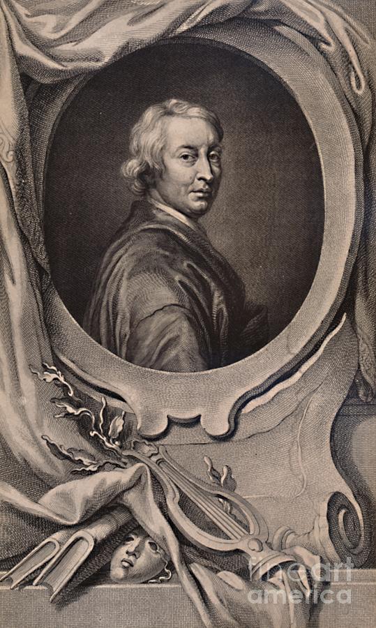 John Dryden English Poet And Dramatist Drawing by Print Collector