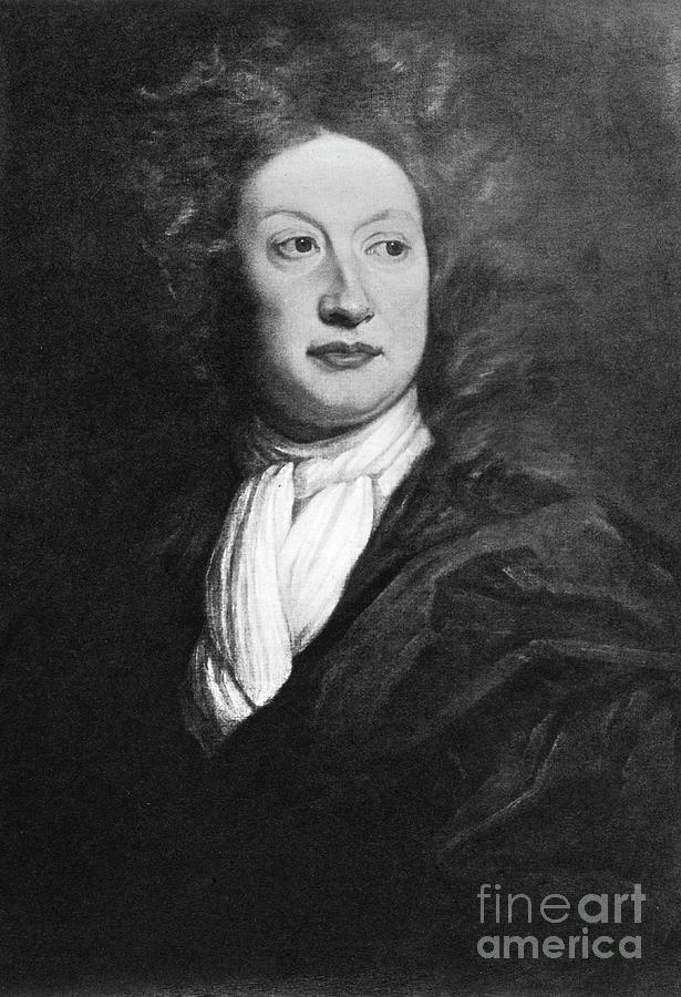 John Dryden, English Poet, Literary Drawing by Print Collector