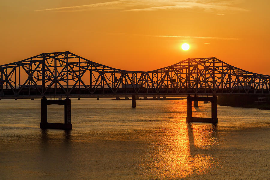 John F Kennedy Bridge Spanning Ohio Photograph by Adam Jones - Pixels