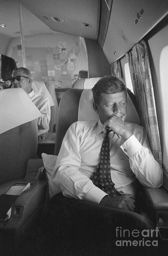 John F. Kennedy Deep In Thought Photograph by Bettmann