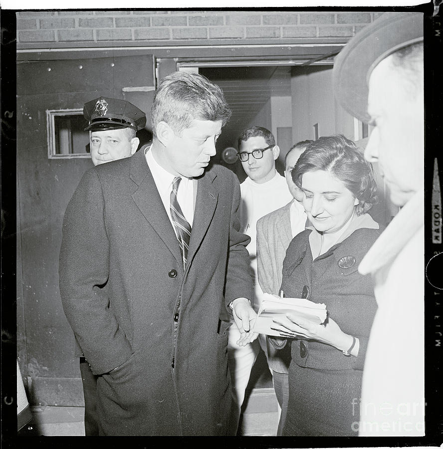 John F. Kennedy Interviewed By Helen Photograph by Bettmann