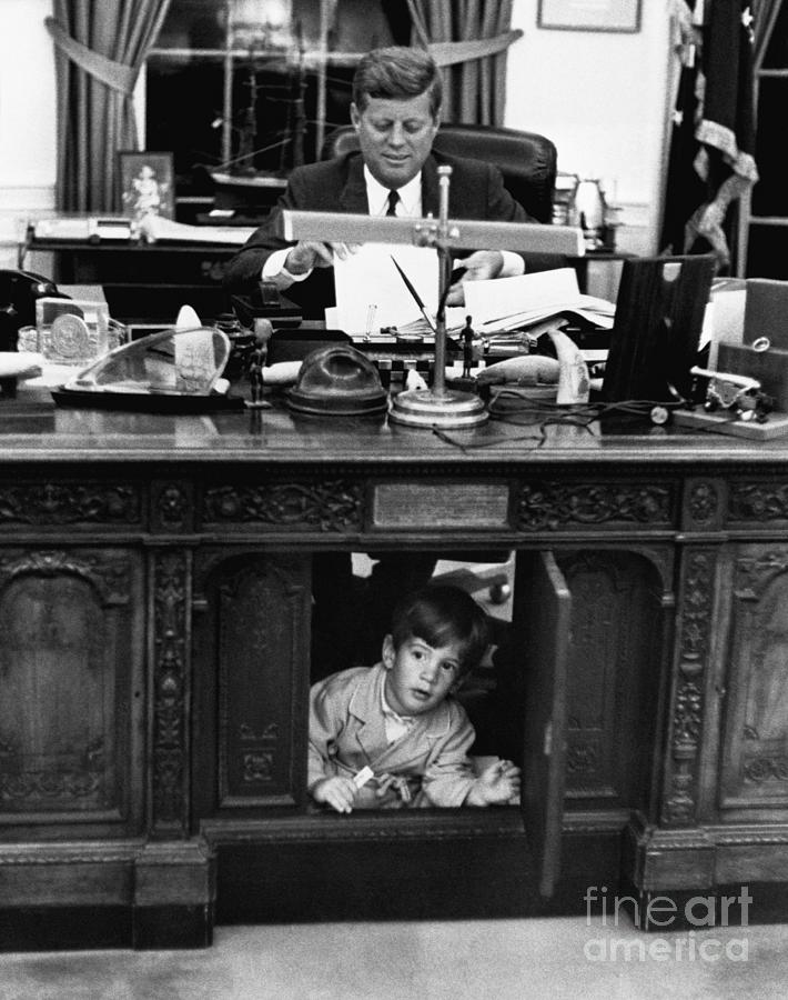 John F. Kennedy Jr. Exploring Photograph by Bettmann