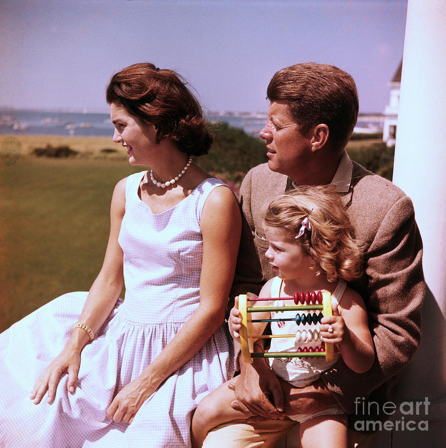 John F. Kennedy With His Wife Photograph by Bettmann